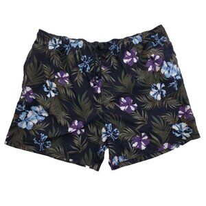 Islander Swim Trunks Men's XXL (42-44) Tropical Flowers Lined 7" Inseam Vacation